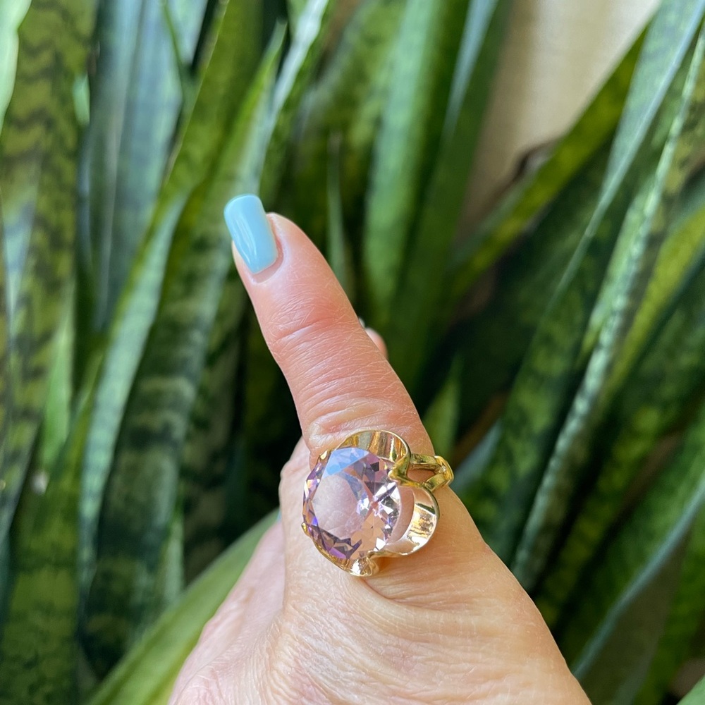 10K Gold Filled Purple Semi Precious Ring